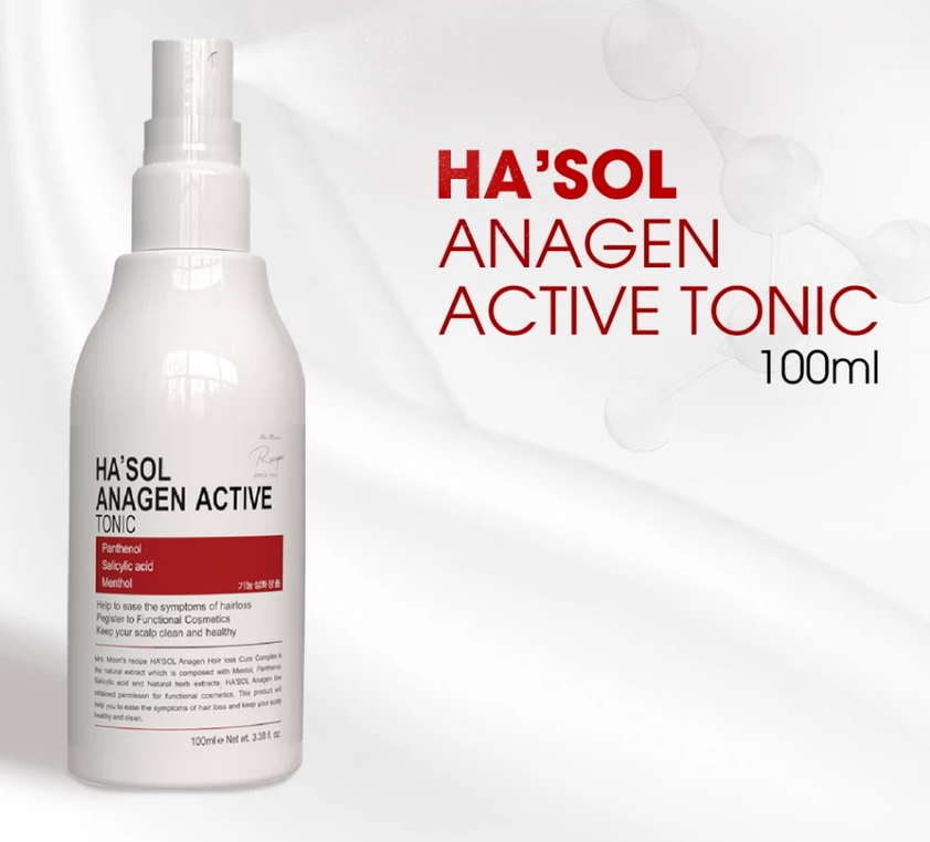 Hasol Anagen Active Tonic 100ml Hair Growth Spray Nourishes Scalp, Nourishes Hair Follicles