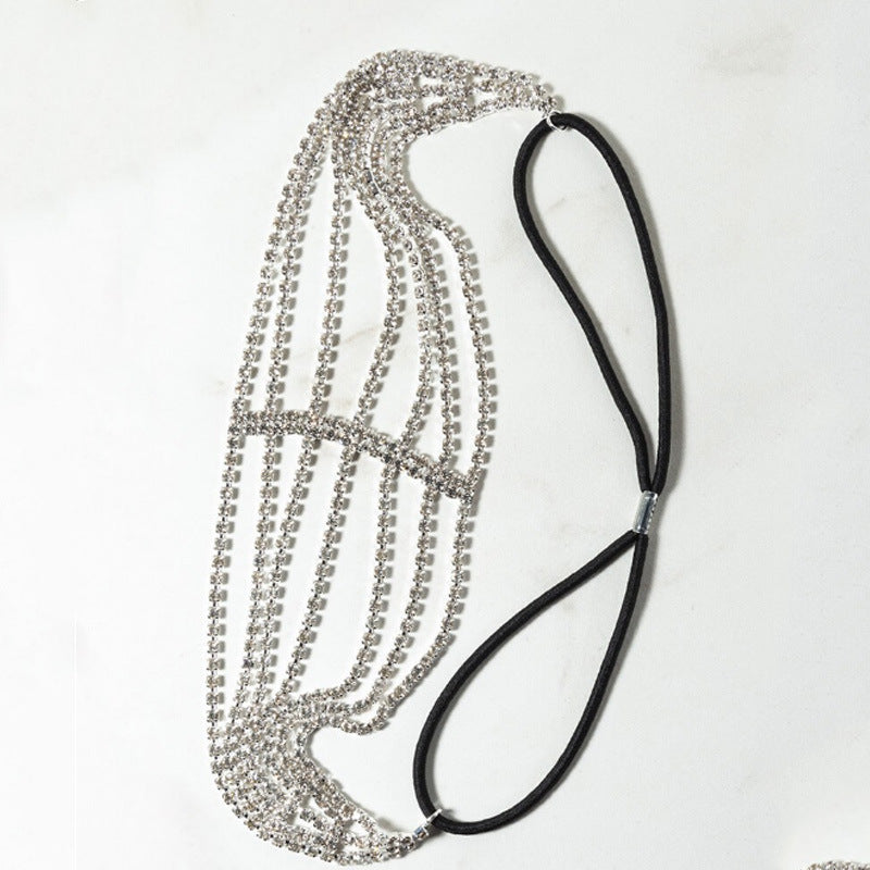 Flash Diamond Rhinestone Elastic Headband Hair