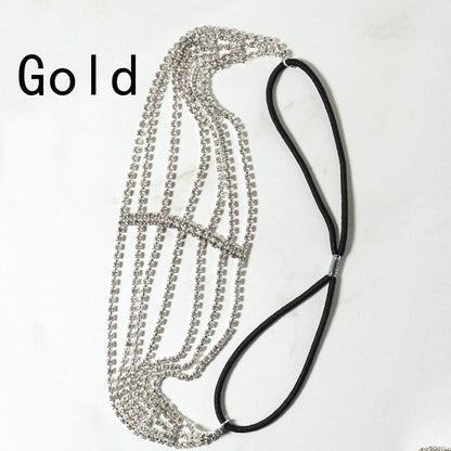 Flash Diamond Rhinestone Elastic Headband Hair