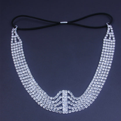 Flash Diamond Rhinestone Elastic Headband Hair