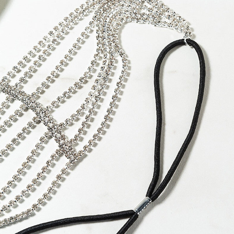 Flash Diamond Rhinestone Elastic Headband Hair